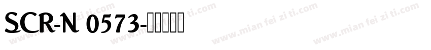 SCR-N 0573字体转换